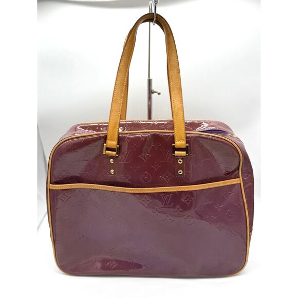 Louis Vuitton Monogram Vernis Sutton Bag*Beautiful Amethyste Large Bag - Picture 1 of 16